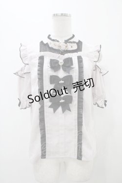 画像1: LIZ LISA / 3つリボンチョーカーブラウス Free ピンク/ブラック H-25-10-29-051-LO-BL-NS-ZH