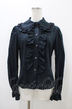 画像1: ALICE and the PIRATES / A/P丸衿ブラウス Free ブラック H-25-10-29-054-PA-BL-NS-ZH