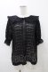 画像1: m petit by misako / TT* AOKレースブラウス L ブラック H-25-10-29-057-LO-BL-NS-ZH (1)