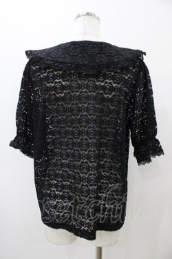 画像2: m petit by misako / TT* AOKレースブラウス L ブラック H-25-10-29-057-LO-BL-NS-ZH