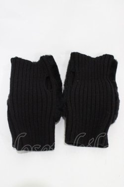 画像2: m petit by misako / AMハンドウォーマー  ブラック H-25-10-29-001-LO-ZA-NS-ZH