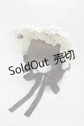 ALICE and the PIRATES / Vampire Prelude柄ボンネット  アンティーク（生成） H-25-10-29-010-PA-AC-NS-ZH