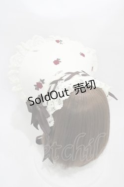 画像2: ALICE and the PIRATES / Vampire Prelude柄ボンネット  アンティーク(生成) H-25-10-29-010-PA-AC-NS-ZH