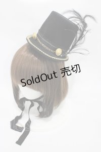 ALICE and the PIRATES / 歌紡ぎのマーチングミニハット  ブラック H-25-10-29-013-PA-AC-NS-ZH