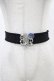 画像1: axes femme / クラシカルマリンゴムベルト  ブラック H-25-10-29-003-AX-ZA-NS-ZH (1)