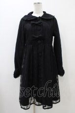 画像1: BABY,THE STARS SHINE BRIGHT / Flora Laceコート Free ブラック H-25-10-29-025-BA-CO-NS-ZH (1)