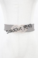 axes femme / ハートローズゴムベルト  ブラウン H-25-10-29-004-AX-ZA-NS-ZH