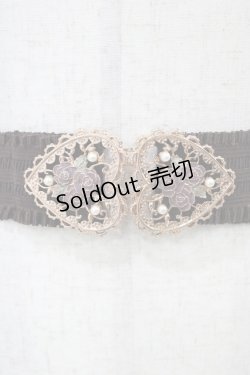 画像2: axes femme / ハートローズゴムベルト  ブラウン H-25-10-29-004-AX-ZA-NS-ZH