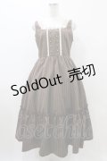 m petit by misako / TT*AOKストライプジャンパースカート L ブラウン H-25-10-29-031-LO-OP-NS-ZH
