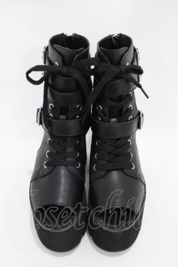 画像1: KILL STAR / CHARMED CUTOUT BOOTS UK4(約23〜23.5cm) ブラック H-25-10-30-001-SL-SH-KB-ZH