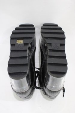 画像3: YRU / Qloud Qozmo Black Platform Sneakers 23.0cm ブラック H-25-10-30-045-PU-SH-KB-ZH