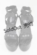 【SALE】KILL STAR / GARNET SANDALS UK7(約25cm) ブラック H-25-10-30-046-SL-SH-KB-ZT-K005