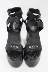 KILL STAR / GARNET SANDALS UK7(約25cm) ブラック H-25-10-30-046-SL-SH-KB-ZT-K005