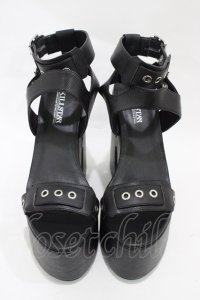 KILL STAR / GARNET SANDALS UK7(約25cm) ブラック H-25-10-30-046-SL-SH-KB-ZT-K005