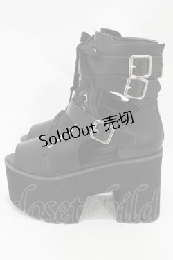 画像2: KILL STAR / CHARMED CUTOUT BOOTS UK4(約23〜23.5cm) ブラック H-25-10-30-047-SL-SH-KB-OS