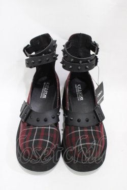 画像1: KILL STAR / Bloody Mary Shoes UK6(約24.5〜25cm) Blood tartan H-25-10-30-049-SL-SH-KB-ZH