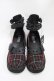 画像1: KILL STAR / Bloody Mary Shoes UK6(約24.5〜25cm) Blood tartan H-25-10-30-049-SL-SH-KB-ZH (1)