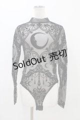 Restyle / Black gothic CRESCENT MESH BODYSUIT M ブラック H-25-10-30-053-GO-TO-KB-OS