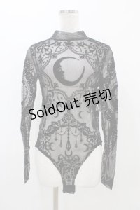 Restyle / Black gothic CRESCENT MESH BODYSUIT M ブラック H-25-10-30-053-GO-TO-KB-OS