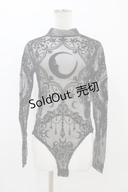 画像1: Restyle / Black gothic CRESCENT MESH BODYSUIT M ブラック H-25-10-30-053-GO-TO-KB-OS
