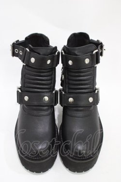 画像1: KILL STAR / Electra Cut-Out Heels UK3(約22〜22.5cm) ブラック H-25-10-30-005-SL-SH-KB-ZH