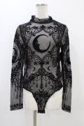 Restyle / Black gothic CRESCENT MESH BODYSUIT L ブラック H-25-10-30-054-GO-TO-KB-ZH