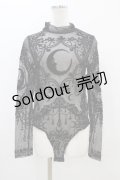 Restyle / Black gothic CRESCENT MESH BODYSUIT L ブラック H-25-10-30-054-GO-TO-KB-ZY