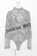 Restyle / Black gothic CRESCENT MESH BODYSUIT L ブラック H-25-10-30-054-GO-TO-KB-ZY