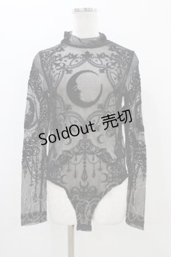 画像1: Restyle / Black gothic CRESCENT MESH BODYSUIT L ブラック H-25-10-30-054-GO-TO-KB-ZY