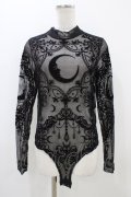 Restyle / Black gothic CRESCENT MESH BODYSUIT L ブラック H-25-10-30-055-GO-TO-KB-ZH