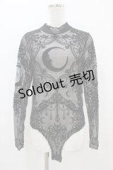 Restyle / Black gothic CRESCENT MESH BODYSUIT L ブラック H-25-10-30-055-GO-TO-KB-OS