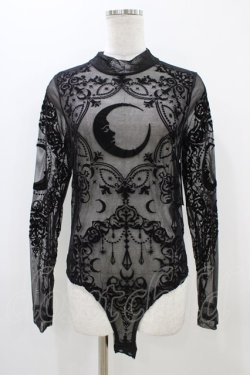 画像1: Restyle / Black gothic CRESCENT MESH BODYSUIT L ブラック H-25-10-30-055-GO-TO-KB-ZH