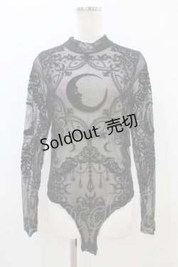 画像1: Restyle / Black gothic CRESCENT MESH BODYSUIT L ブラック H-25-10-30-055-GO-TO-KB-OS