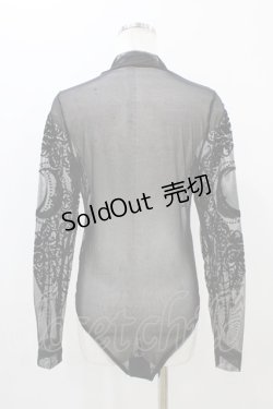 画像2: Restyle / Black gothic CRESCENT MESH BODYSUIT L ブラック H-25-10-30-055-GO-TO-KB-OS