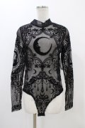 Restyle / Black gothic CRESCENT MESH BODYSUIT L ブラック H-25-10-30-056-GO-TO-KB-ZH