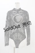Restyle / Black gothic CRESCENT MESH BODYSUIT L ブラック H-25-10-30-056-GO-TO-KB-ZI