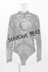 Restyle / Black gothic CRESCENT MESH BODYSUIT L ブラック H-25-10-30-056-GO-TO-KB-ZI