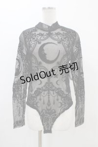 Restyle / Black gothic CRESCENT MESH BODYSUIT L ブラック H-25-10-30-056-GO-TO-KB-ZI