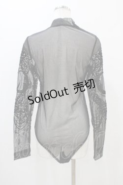 画像2: Restyle / Black gothic CRESCENT MESH BODYSUIT L ブラック H-25-10-30-056-GO-TO-KB-ZI