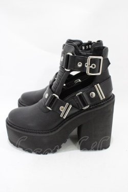 画像2: KILL STAR / Electra Cut-Out Heels UK3(約22〜22.5cm) ブラック H-25-10-30-005-SL-SH-KB-ZH