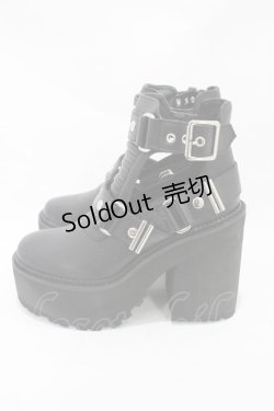 画像2: KILL STAR / Electra Cut-Out Heels UK3(約22〜22.5cm) ブラック H-25-10-30-005-SL-SH-KB-ZH