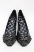 KILL STAR / EVIL YN FLAT PUMPS UK9(約27.5cm) ブラック H-25-10-30-006-SL-SH-KB-ZH