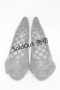 KILL STAR / EVIL YN FLAT PUMPS UK9(約27.5cm) ブラック H-25-10-30-006-SL-SH-KB-ZH