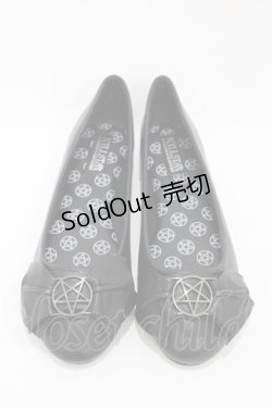 画像1: KILL STAR / EVIL YN FLAT PUMPS UK9(約27.5cm) ブラック H-25-10-30-006-SL-SH-KB-ZH