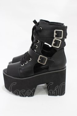 画像2: KILL STAR / CHARMED CUTOUT BOOTS UK4(約23〜23.5cm) ブラック H-25-10-30-001-SL-SH-KB-ZH