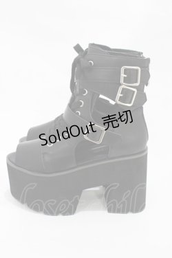 画像2: 【SALE】KILL STAR / CHARMED CUTOUT BOOTS UK4(約23〜23.5cm) ブラック H-25-10-30-001-SL-SH-KB-ZT-K015
