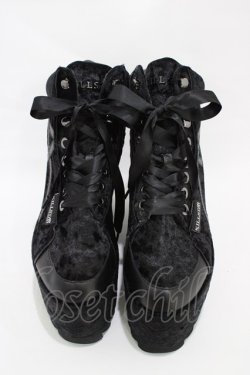 画像1: KILL STAR / MALICE PLATFORM TRAINERS UK8(約26.5cm) ブラック H-25-10-30-002-SL-SH-KB-ZH