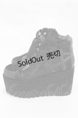 画像2: KILL STAR / MALICE PLATFORM TRAINERS UK8(約26.5cm) ブラック H-25-10-30-002-SL-SH-KB-ZI