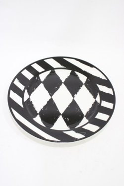 画像1: KILL STAR / Calagari Side Plate  白×黒 H-25-10-30-039-SL-ZA-KB-ZH