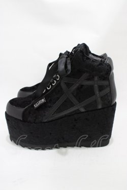 画像2: KILL STAR / MALICE PLATFORM TRAINERS UK8 ブラック H-25-10-30-042-SL-SH-KB-ZH